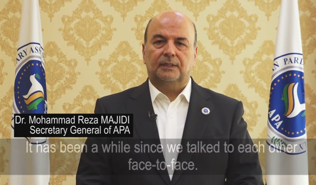 Video message of APA secretary General